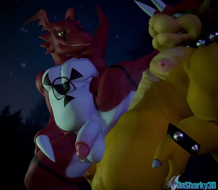 [DaSharky3D] Bowser X Guilmon2