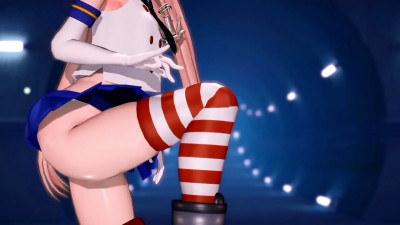 Shimakaze - Nice Body (ver. 3) [MMD R18] GenesisMMD