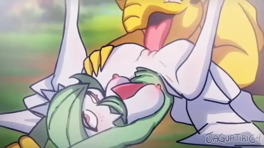 Pokemon Gardevoir and two other Guys