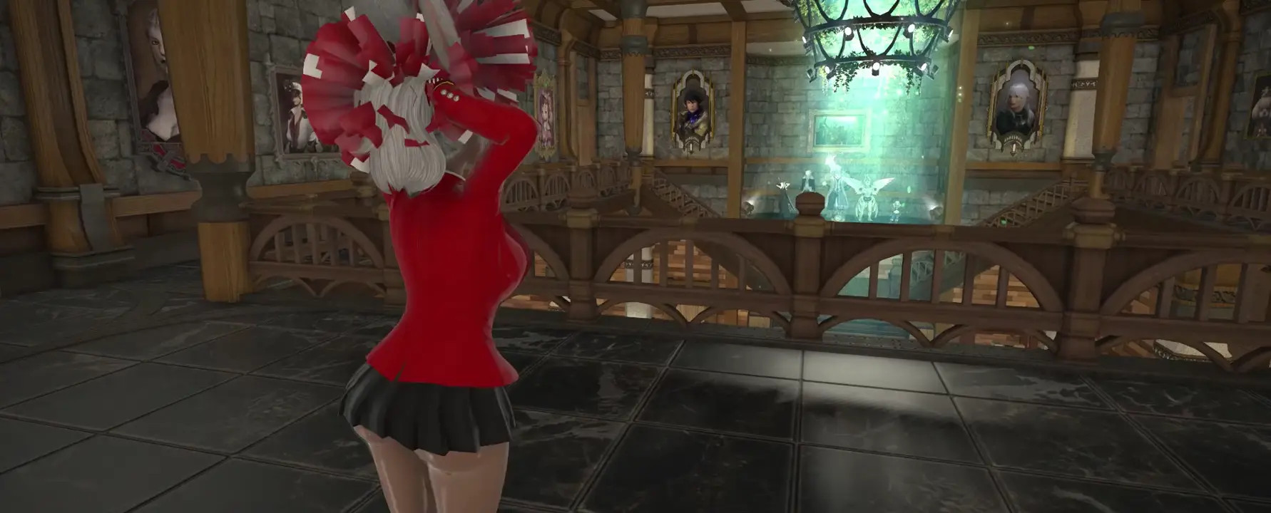 Viera playing cheerleading