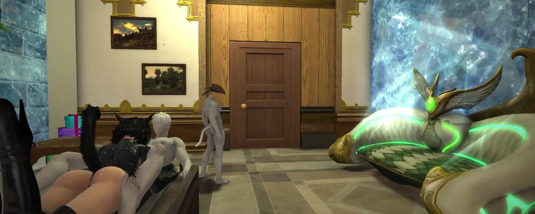 miqo'te sucking a delicious penis