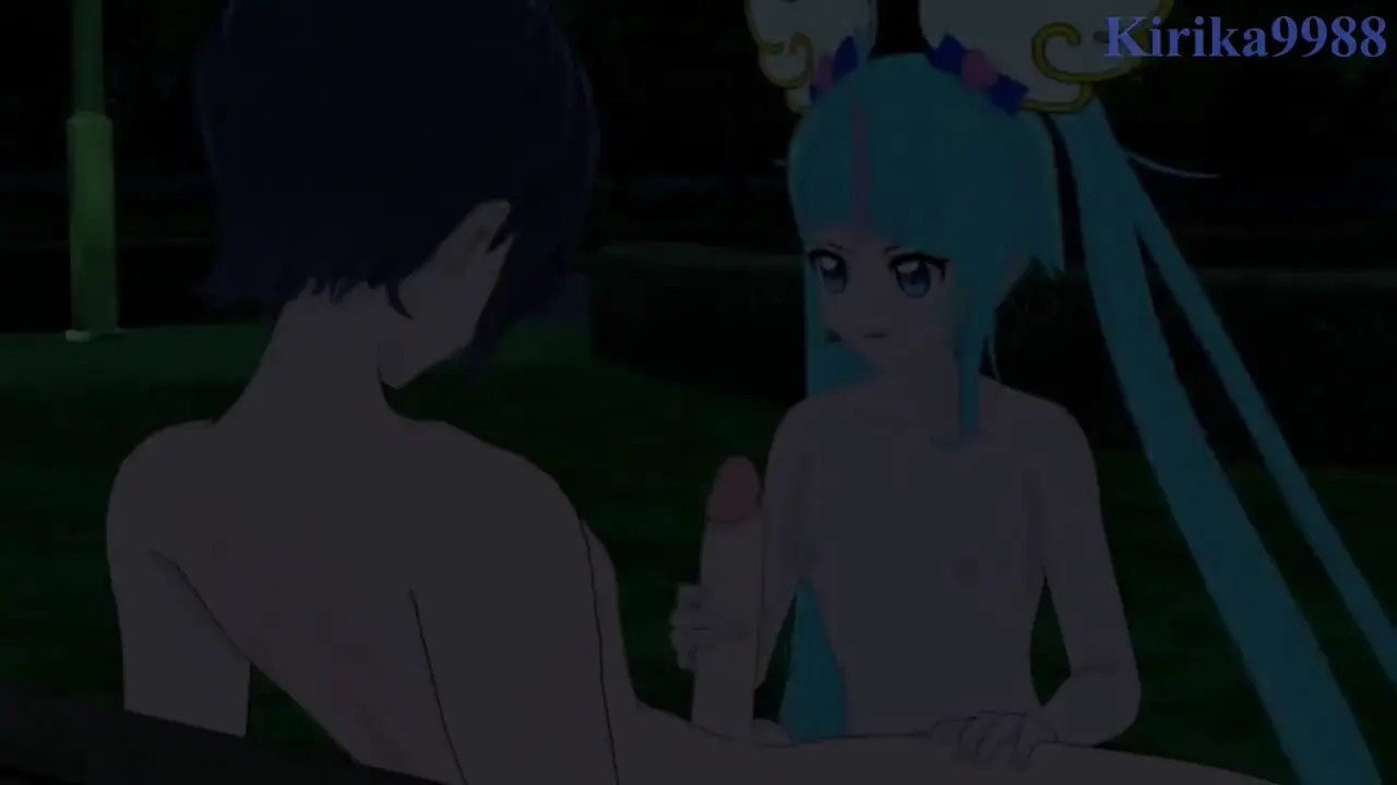 Soaring Sky! Pretty Cure -  Cure Sky and I have sex in the park at night