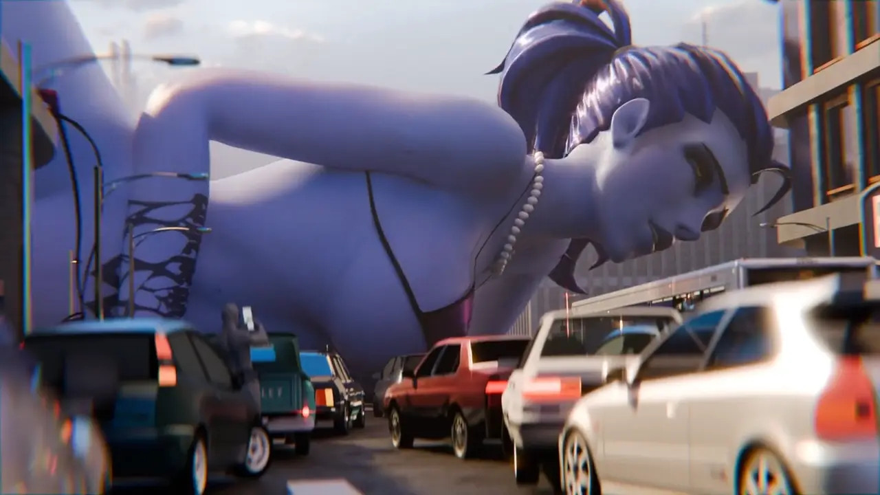 Giantess Widowmaker Traffic Jam Fuck [GigaEnjoyer]