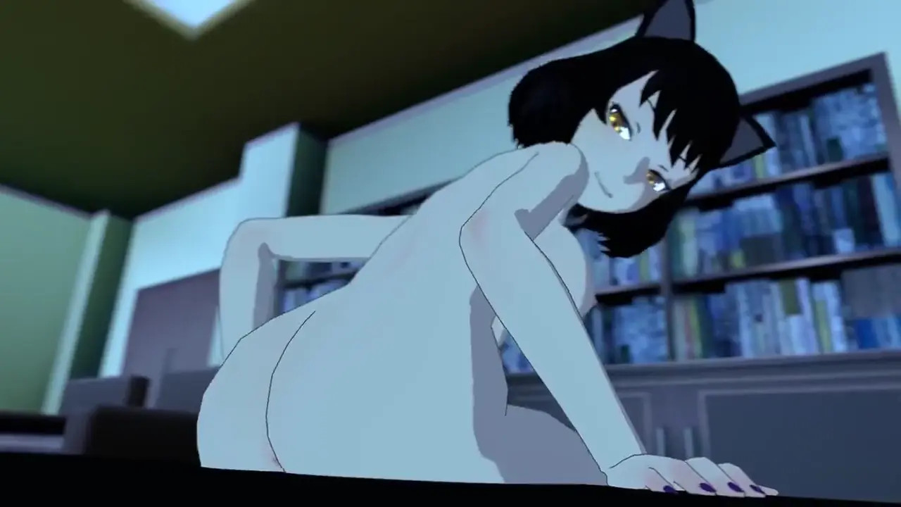 Yang squished by giant Blake booty. (nude)