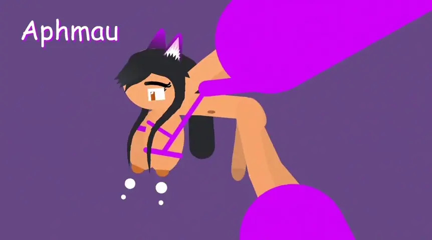 Minecraft Futa Aphmau vs Purple Slime Tentacles