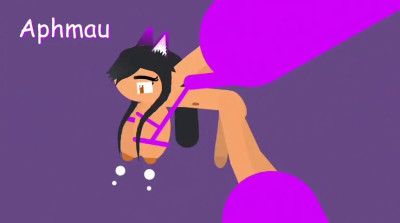 Minecraft Futa Aphmau vs Purple Slime Tentacles