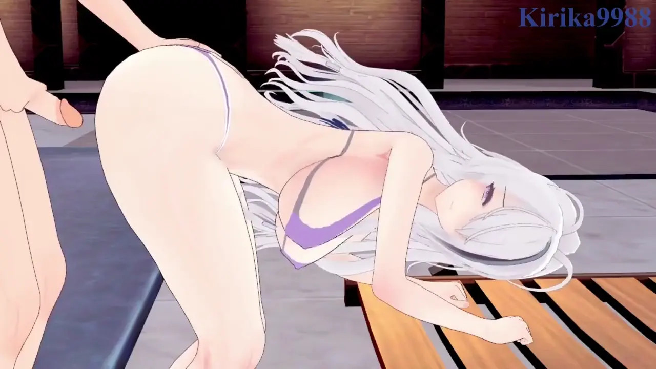 Azur Lane - Unzen and I have sex in the pool