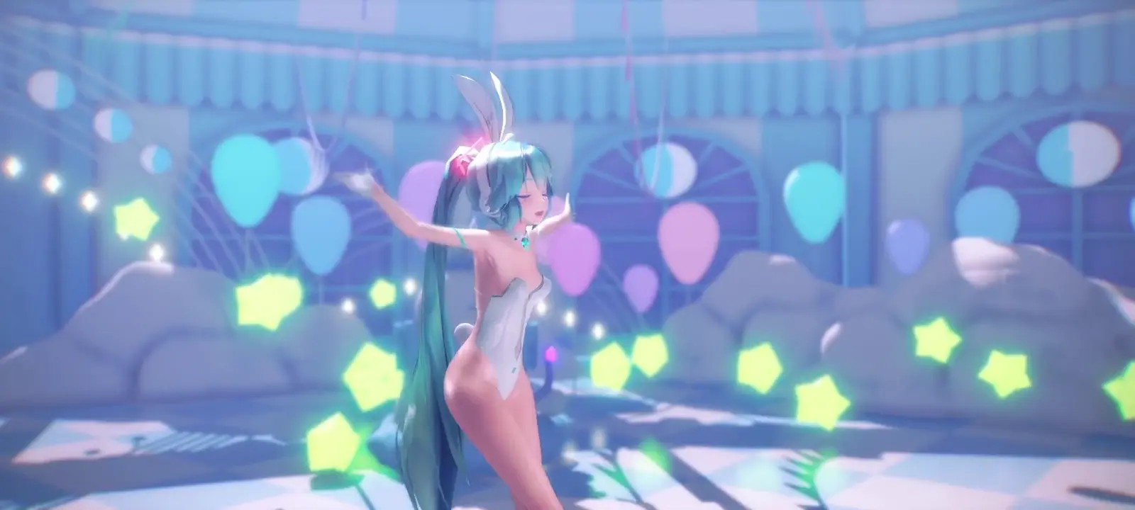[4kmmd]Rabbit Hole Hatsune Miku by hisapi (no stocking)