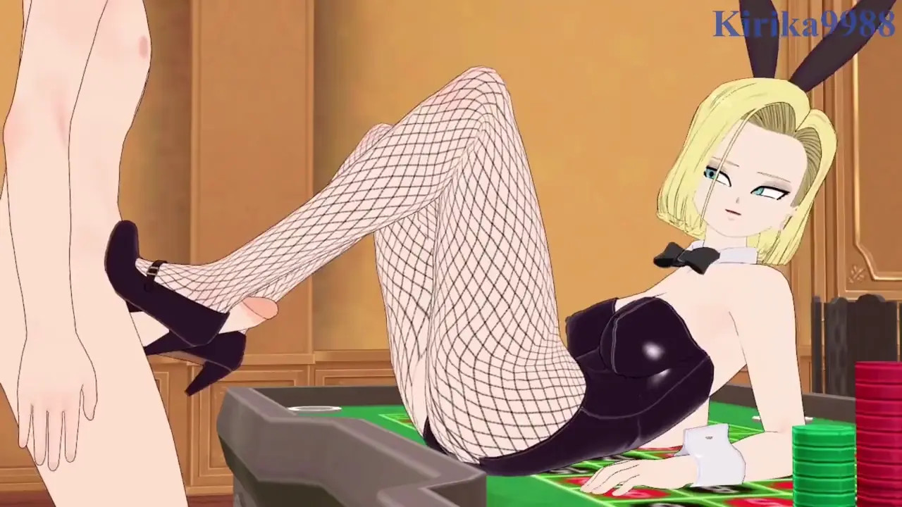 Dragon Ball Z - Android 18 and I have sex in the casino