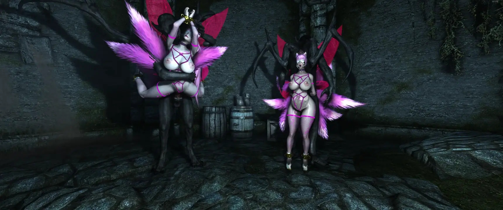 Belle And Sarah Inflated By Vampire Exarchs