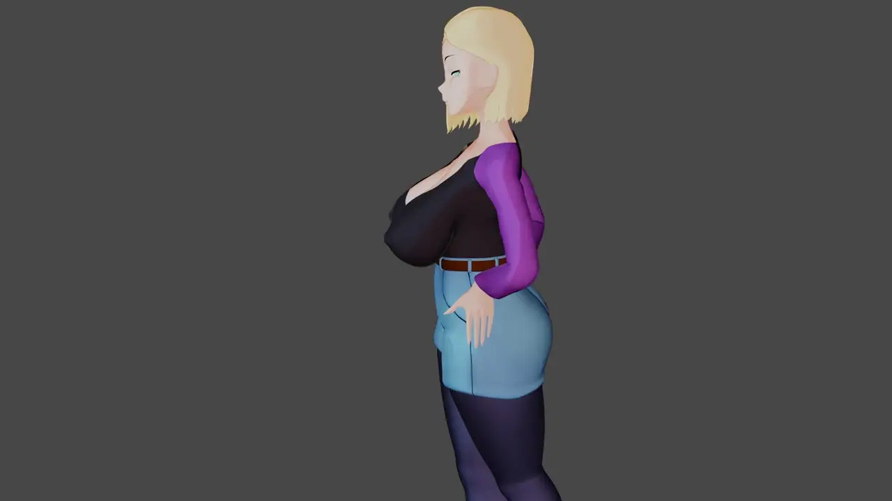 N18 dragon ball (open comision 3d)