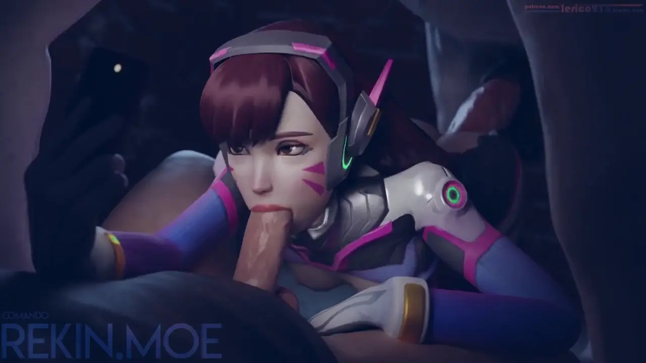 D.Va X Horse X Male Threesone