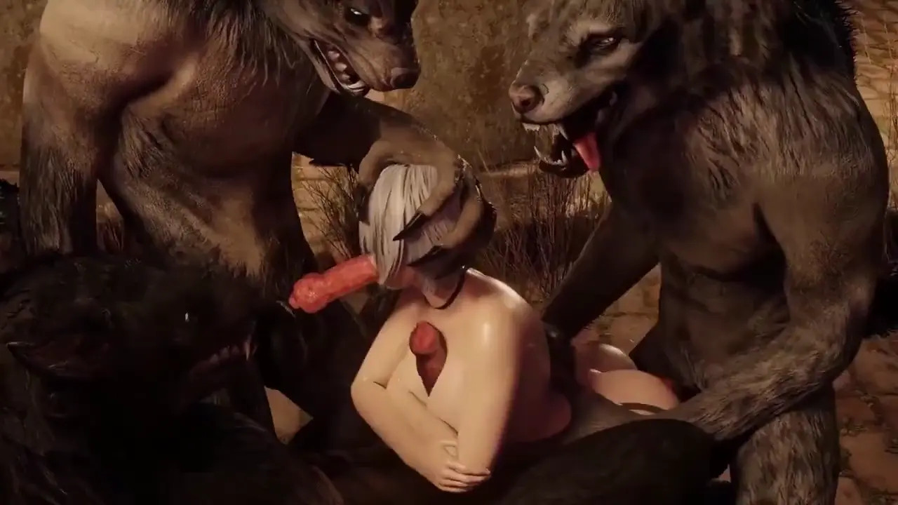 2B X Werewolf Foursome (Rekin3D)