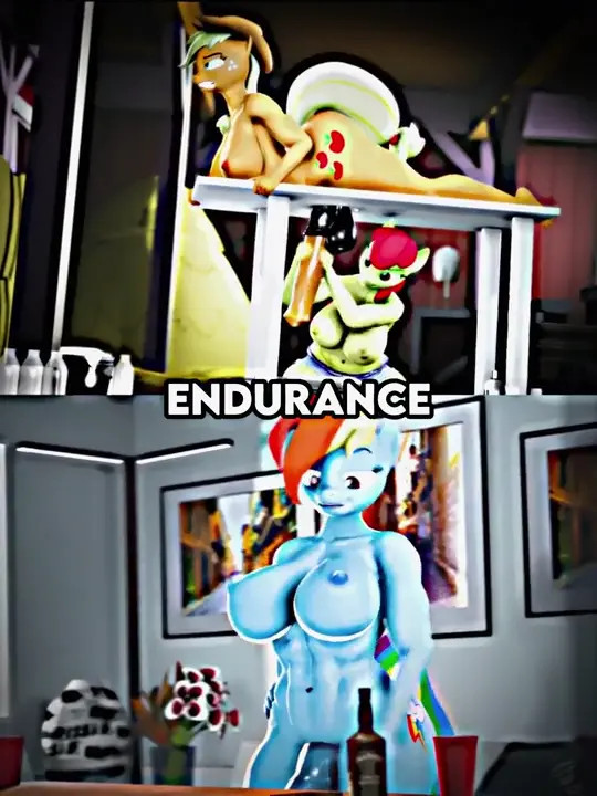 Applejack vs Rainbow Dash (FUTA)