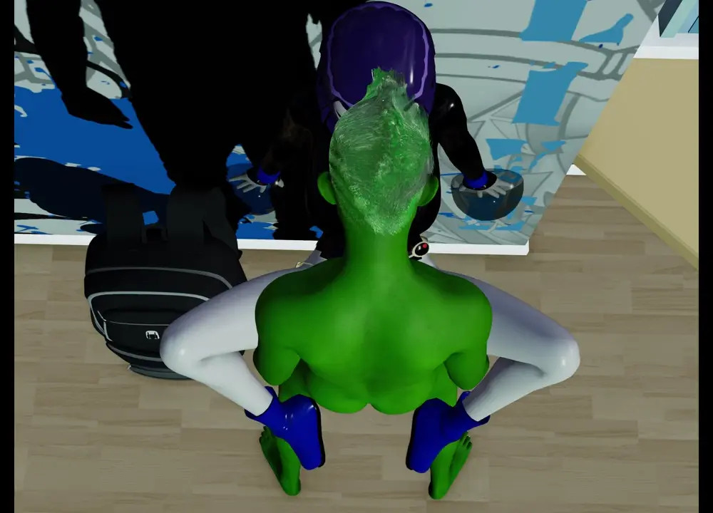 Beast Boy and Raven wall ride sex with audio
