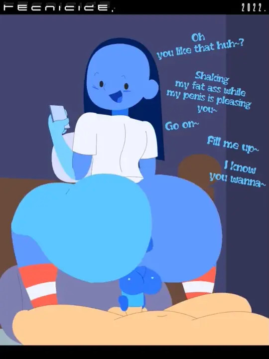 Blue girl dick