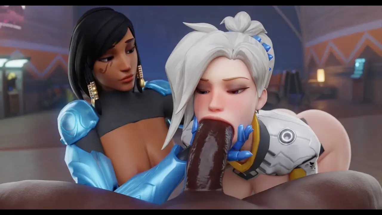 Mercy & Pharah [Blacked][Aphy3D]