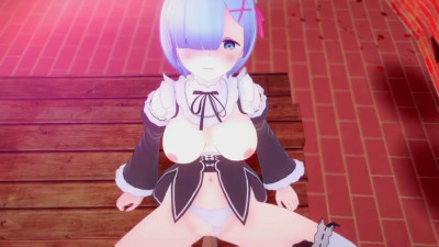 Rem from Re:Zero having fun with you