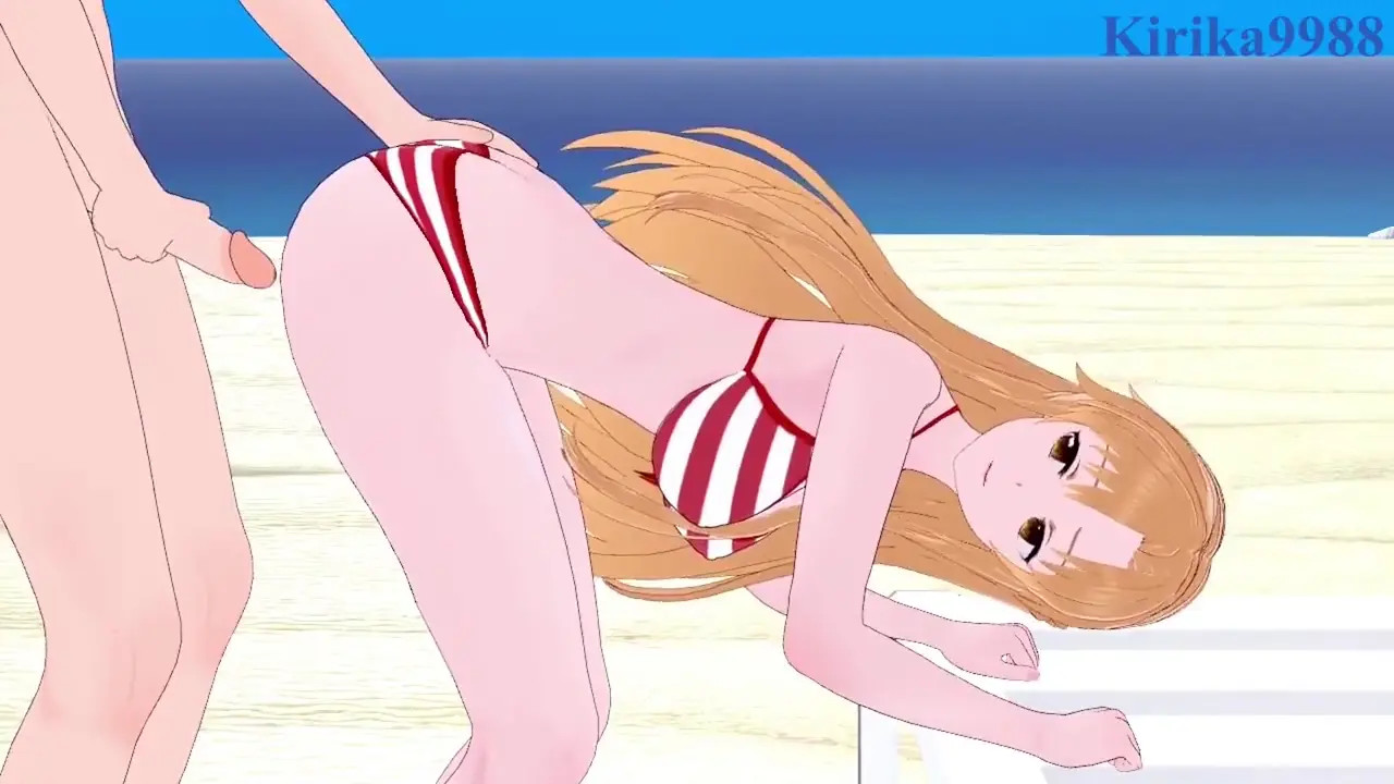 Sword Art Online - Asuna Yuuki and I have sex on the beach
