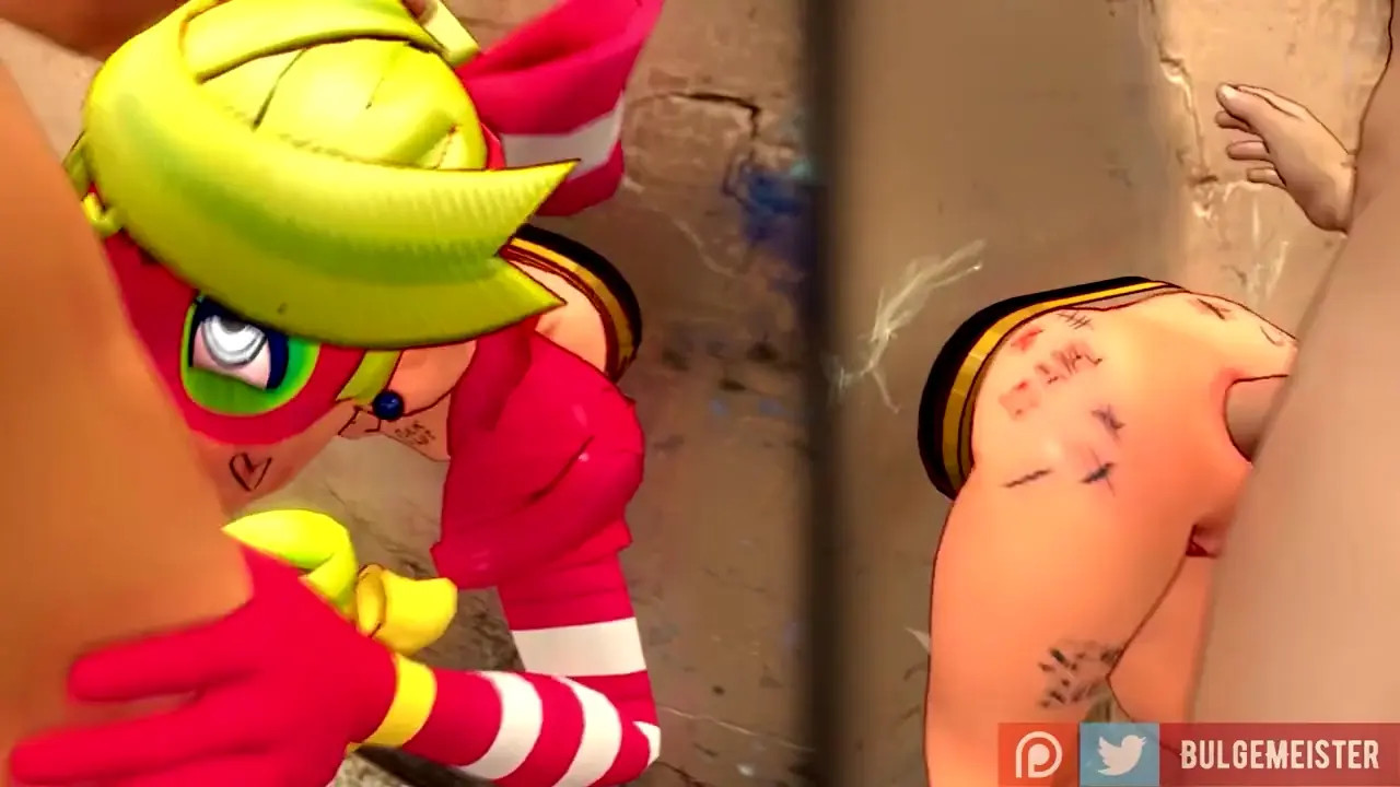 Ribbon Girl Stuck in the Wall