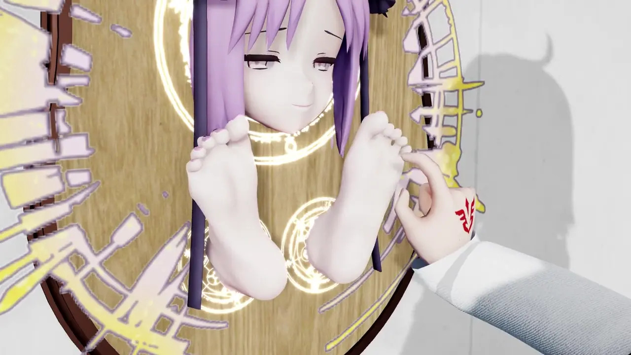 Stheno Stuck in a Wall gets Tickled by Gudako