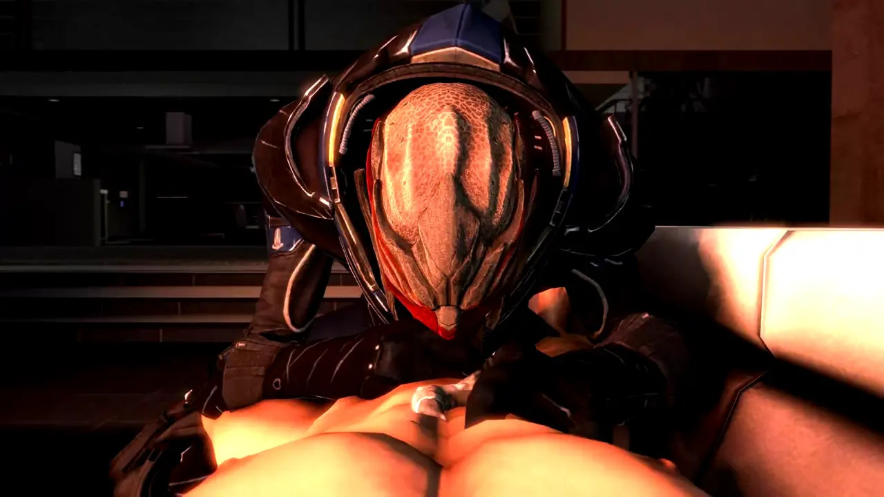 Shepherd gets a Blowjobfrom a Turian (Scrungusbungus) [Mass Effect]