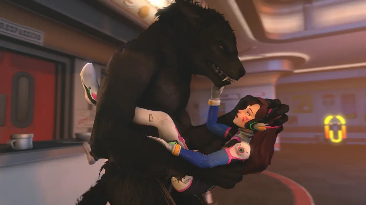 D.VA fucked by a werewolf