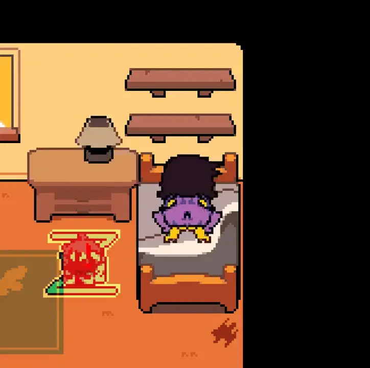 Deltarune Susie Riding