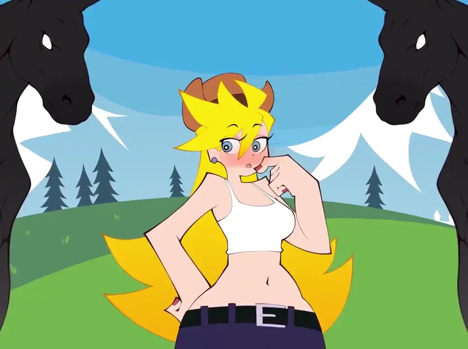 Panty Double Penetration by Horse [notkadraw]