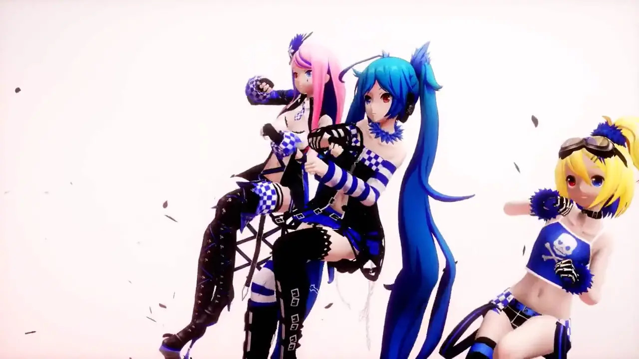 Miku, Rin, Luka Sex Dance - Baam
