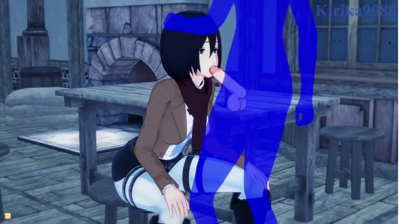 Attack On Titan - Mikasa Ackerman has sex in a tavern at night