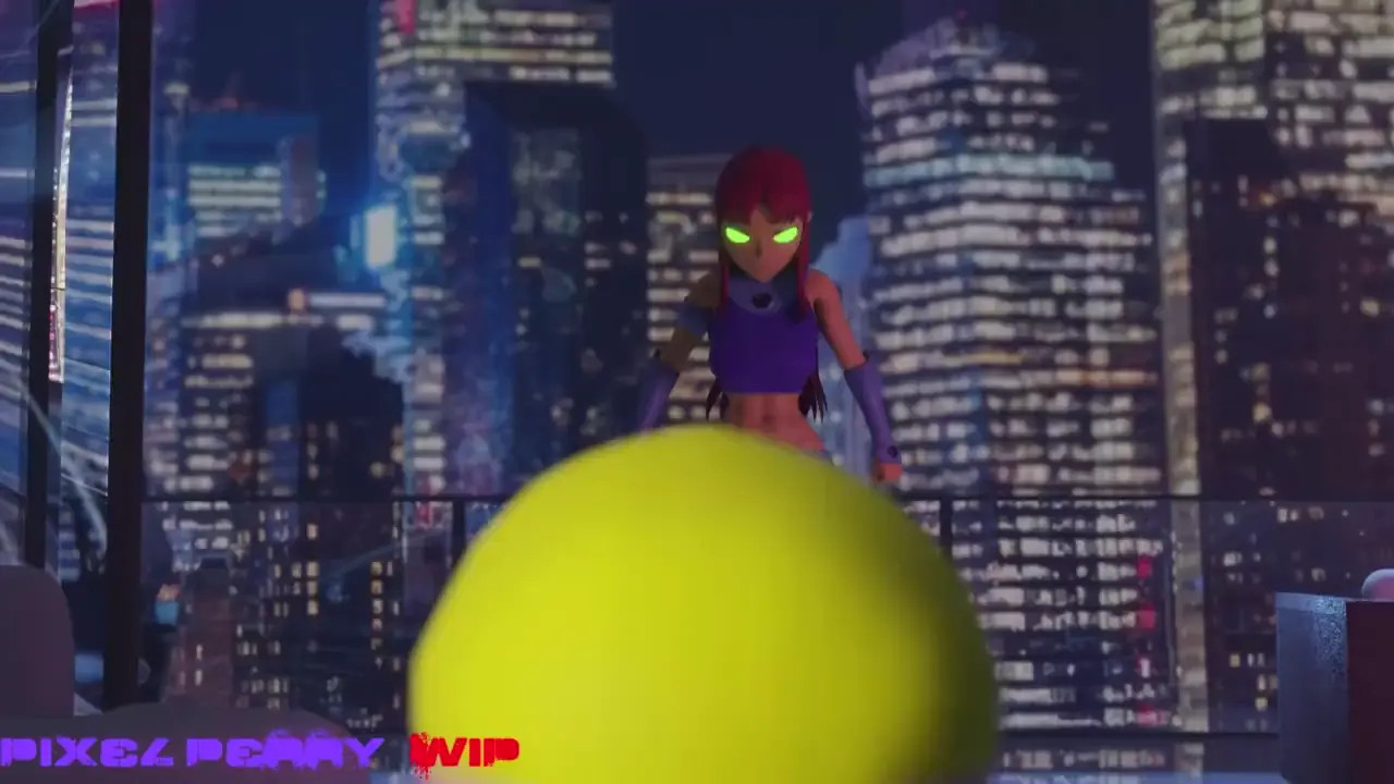 Kitten learns why you shouldn't steal from Starfire.