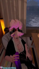 VRChat POV handjob and assjob