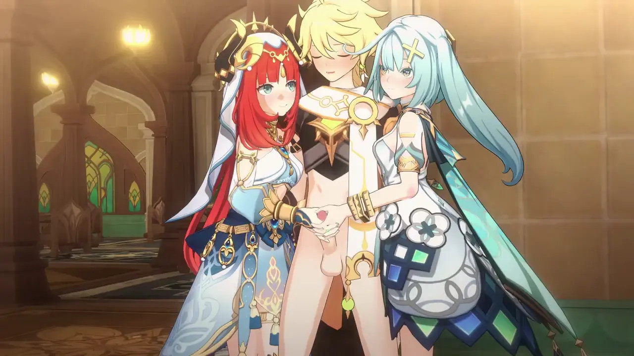 Nilou & Faruzan Double HJ ANIMATION (4K) (Full Clothed) [PastaPaprika]