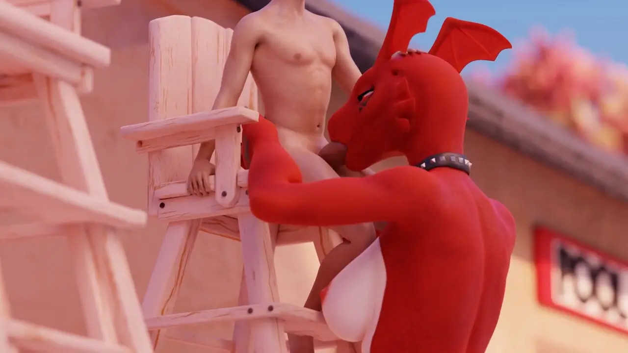 Guilmon at the Pool 『Wigfritter』
