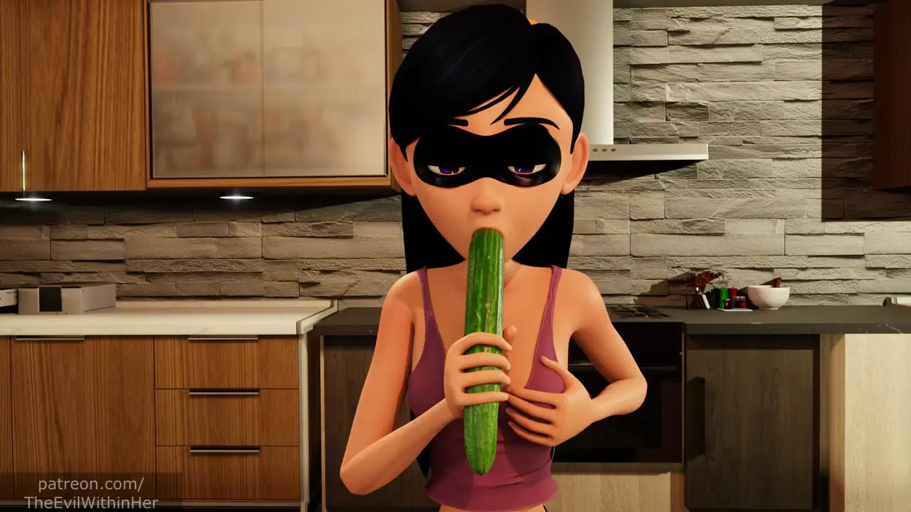 Vi and cucumber.