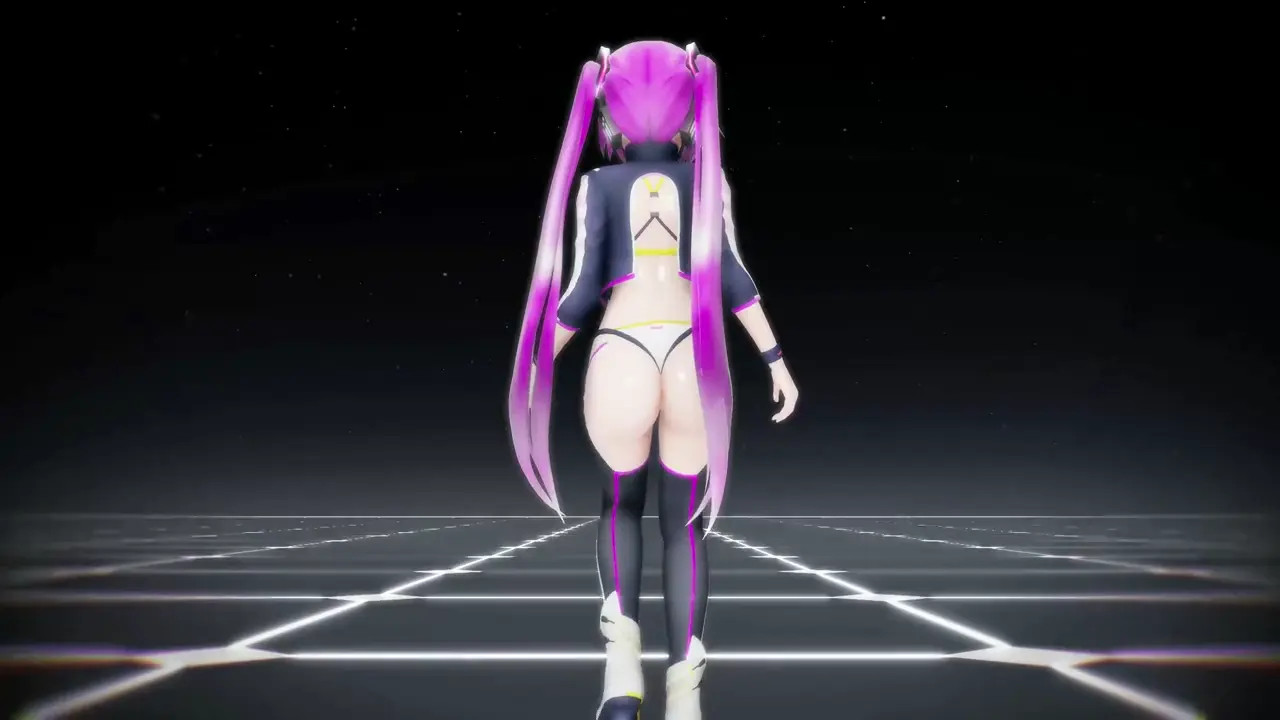 Vocaloid Miku Hentai Undressing Dancing Icy Song MMD 3D Pink Hair