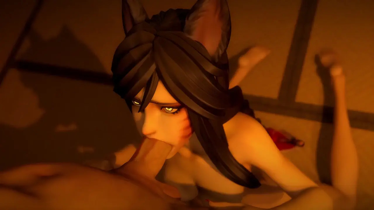 [60FPS+4K] Ahri's Blowjob [Shidosan3D]