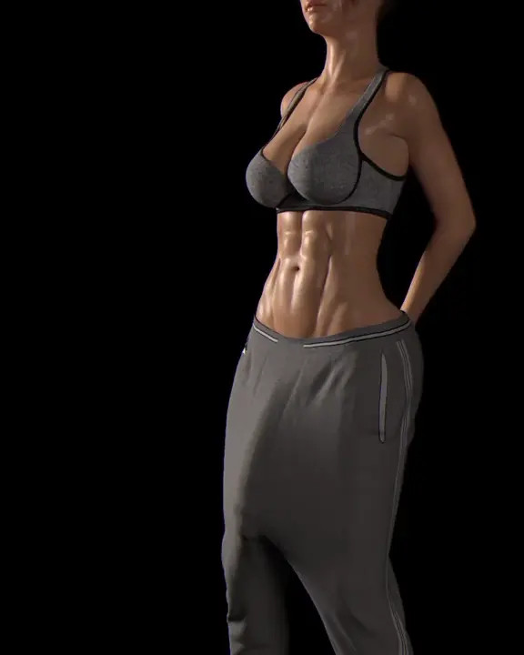 Gina (futa 3d) - Erection exercise [Serge3dx]