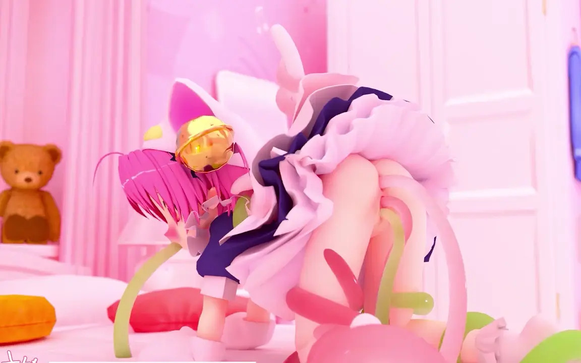 [DiGiCharat]Dejiko slime double penetration