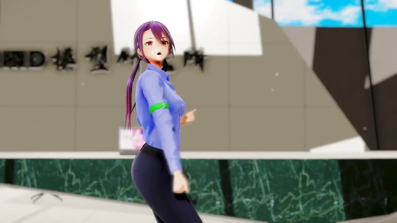 OL Himekawa strips in public to the rhythm of Lilac