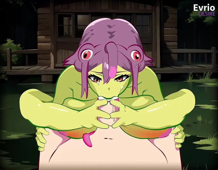 [Evrio] Frog Girl Flowjob