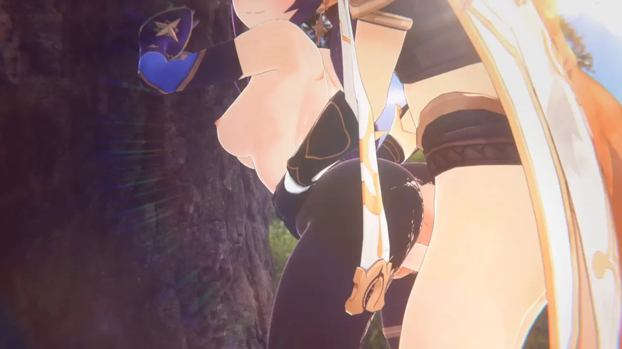 Mona Fucked Against a Tree「hosh1neko」