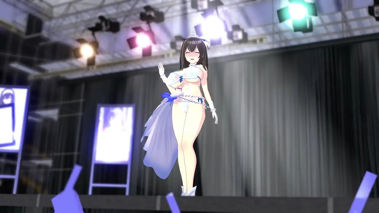 [MMD]A literary idol who uses pleasure to admonish the flushed body after a concert