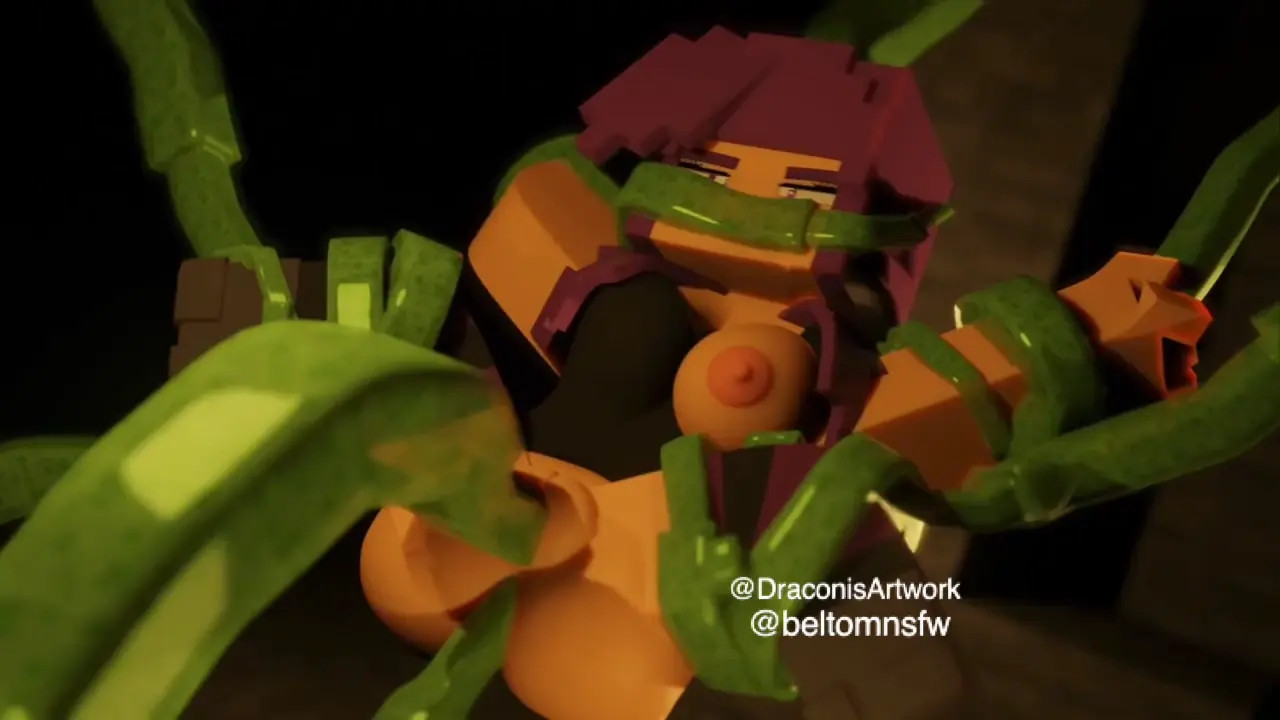 Minecraft Lily x Slime Tentacle monster