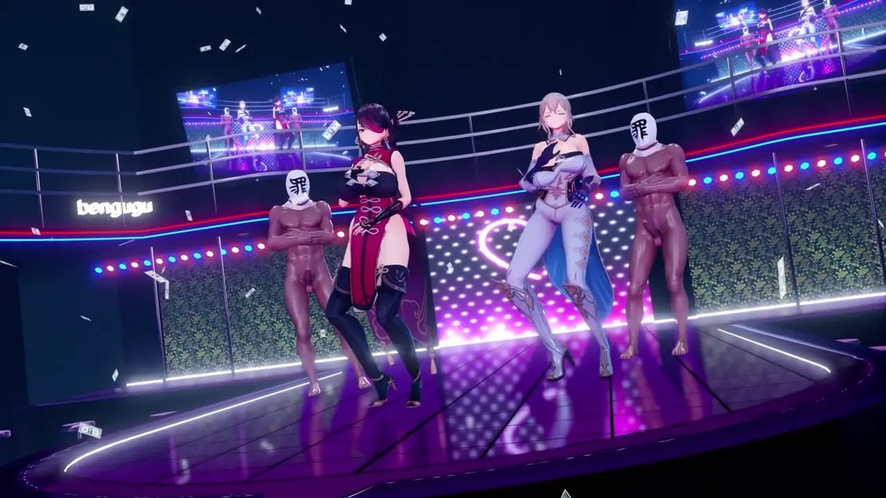 [4kmmd] Genshin Chocolate Cream Sex ver