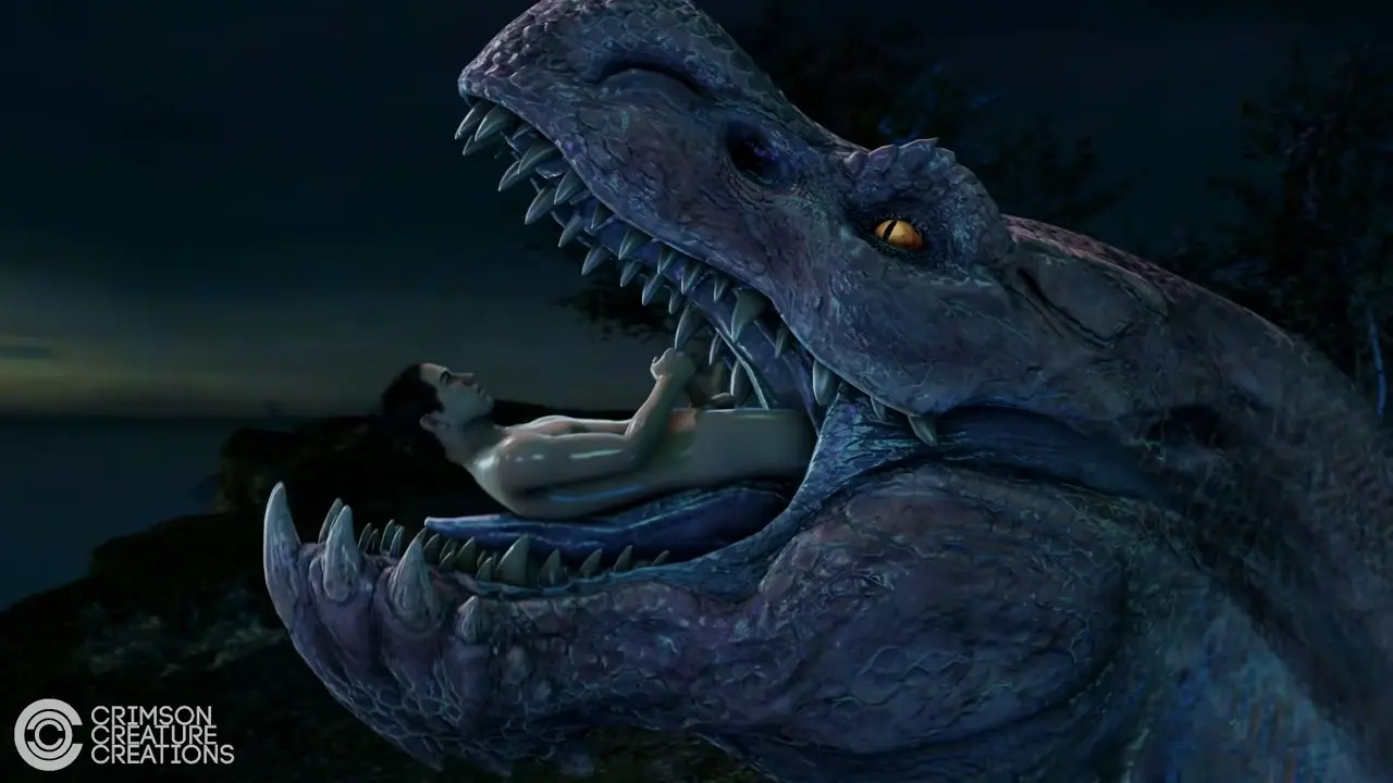 Oral vore by crimsoncreature