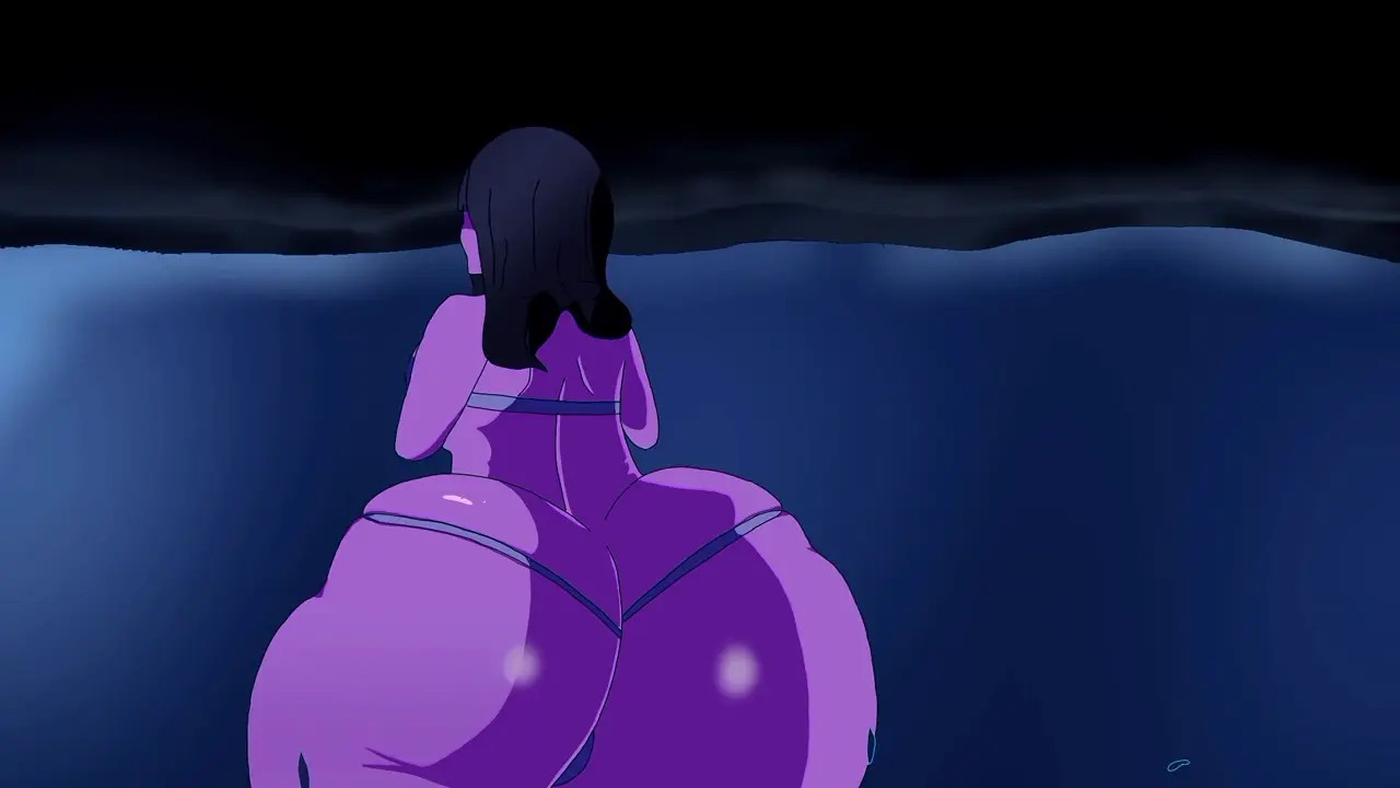 Big ass banhando