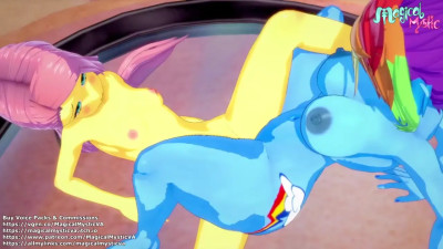 FlutterDash Scissoring On The Table~! [MagicalMysticVA]