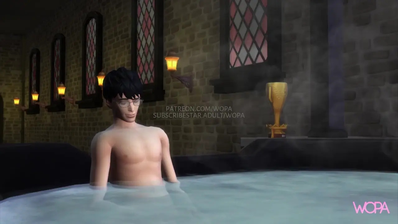 Harry Potter and Moaning Myrtle having sex in the very hot